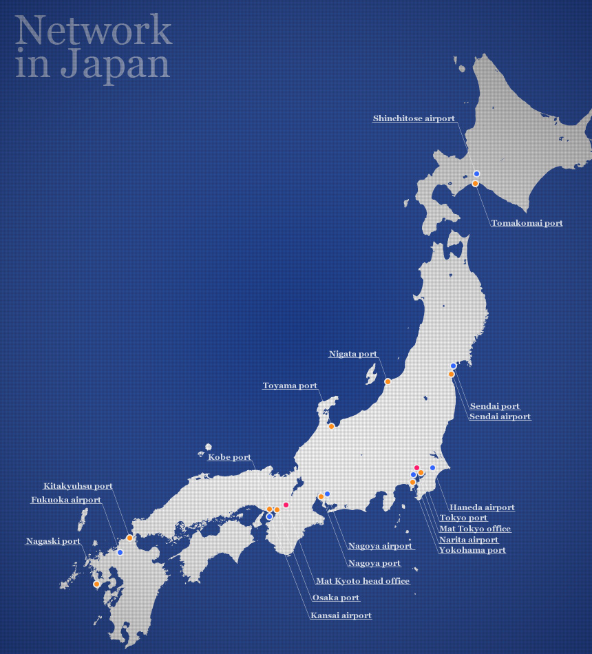 国内のネットワーク図